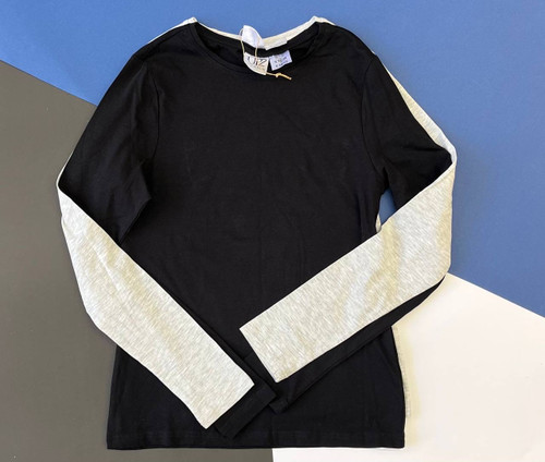 بلوز نخی برند UP2FASHION مشکی و طوسی سایز 36 و 38