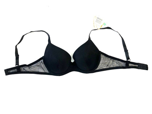 سوتین فنردار با کاپ نازک مشکی برند UP2FASHION سایز ۷۵B, 80A