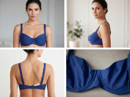 نیم تنه بیکینی مدل فنردار برند UP2FASHION سایز ۴۴/۴۶ و ۴۸/۵۰