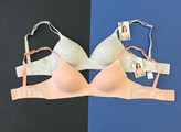 سوتین برند UP2FASHION سایز 75B , 85B , 80C , 75C نخی کاپدار بدون فنر با کاپ متحرک کرم و مشکی و سفید